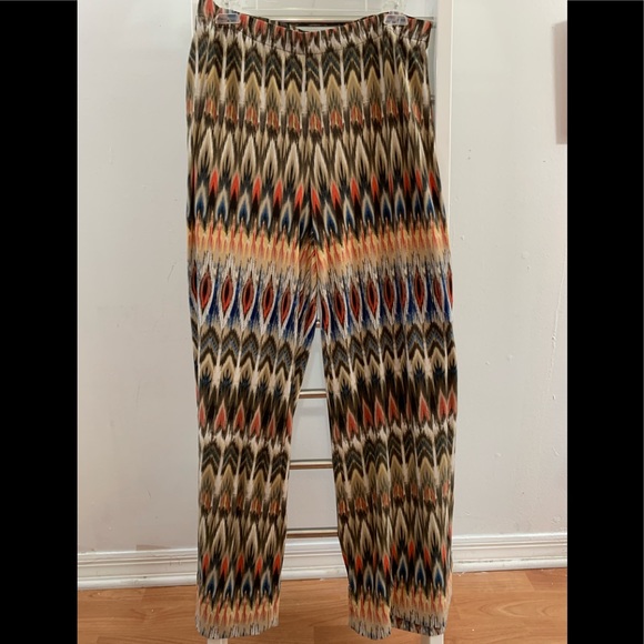 Chico’s Wide-Leg Tribal Print Vintage Comfy Pants - Picture 1 of 7